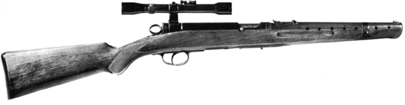 Beretta mod. 1939 with scope 
Cal. 9mm Parabellum (9x19mm)
