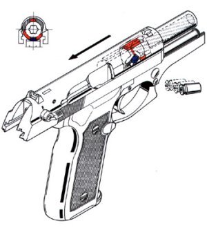 Beretta 8000 Cougar action 4
