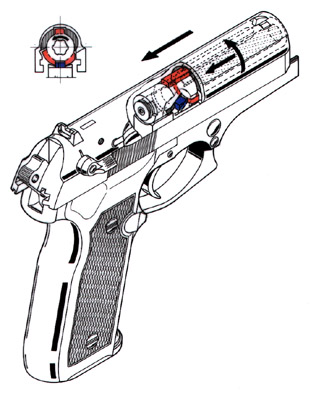 Beretta 8000 Cougar action 3
