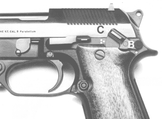 Beretta Full Auto Pistol model 93R selected 1 rounds