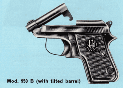 pistol of the series 950, cal. 6,35 (.25) open barrel