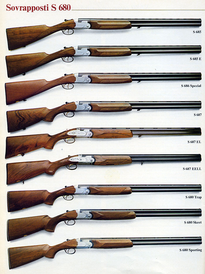 The new over-and-under series S680 offers rationality of design coupled with the traditional elegance of Beretta styling. 
