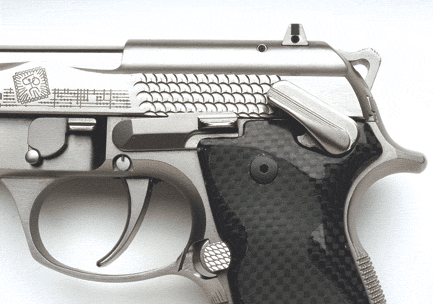 Beretta pistol model Billennium  safety lever up
