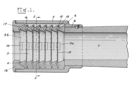 US Patent Office 1848496 - Muzzle Brake for guns -