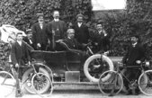 Pietro Beretta to the guide of his DeDion-Buton - Gardone V.T. 1906
