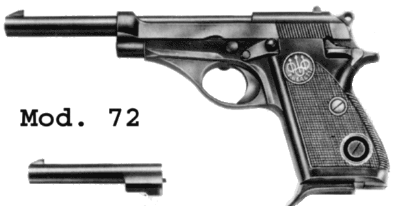Beretta pistol model 70 variants model 72